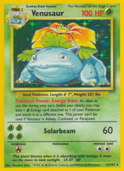 Venusaur - Base Set (Holo Rare) [BS-15]