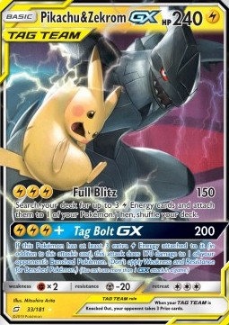 Pikachu & Zekrom GX - Team Up (Ultra Rare) [TEU-33]