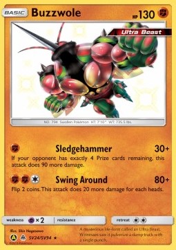 Buzzwole - Hidden Fates (Secret Rare) [HIF-SV24]