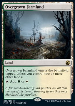 Overgrown Farmland - Innistrad: Midnight Hunt (Rare) [MID-265]