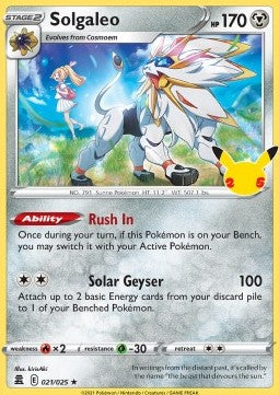 Solgaleo - Celebrations (Holo Rare) [CEL-021]
