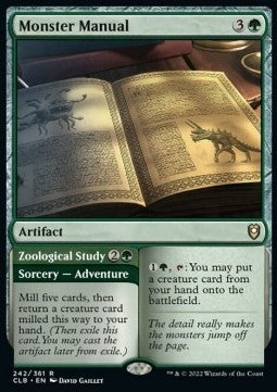 Monster Manual // Zoological Study - Commander Legends: Battle for Baldur's Gate (Rare) [CLB-242]
