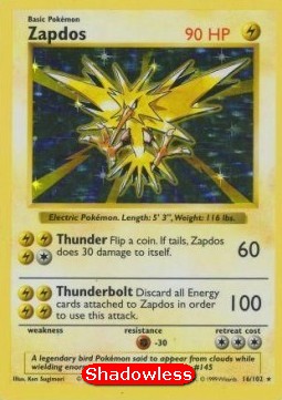 Zapdos - Base Set (Holo Rare) [BS-16]