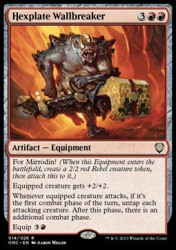 Hexplate Wallbreaker - Commander: Phyrexia: All Will Be One (Rare) [ONC-14]