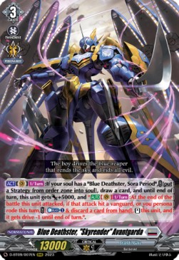 Blue Deathster, "Skyrender" Avantgarda  (V.1 - Triple Rare) - Dragontree Invasion (Triple Rare) [D-BT09-007]