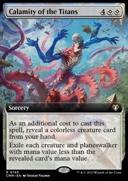 Calamity of the Titans (V.2) - Commander Masters: Extras (Rare) [XCMM-745]