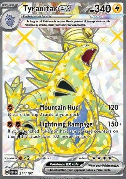 Tyranitar ex - Obsidian Flames (Ultra Rare) [OBF-211]