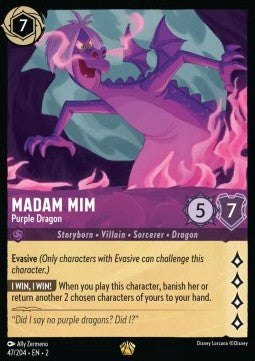 Madam Mim - Purple Dragon (V.1) - Rise of the Floodborn (Legendary) [2ROF-47]