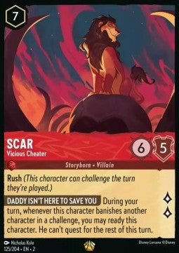 Scar - Vicious Cheater - Rise of the Floodborn (Legendary) [2ROF-125]