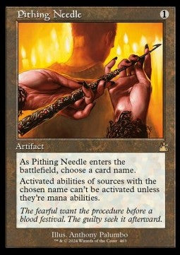 Pithing Needle - Ravnica Remastered: Extras (Rare) [XRVR-463]