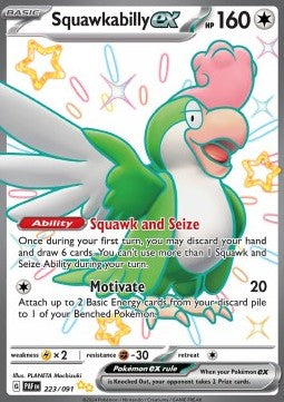 Squawkabilly ex - Paldean Fates (Shiny Ultra Rare) [PAF-223]