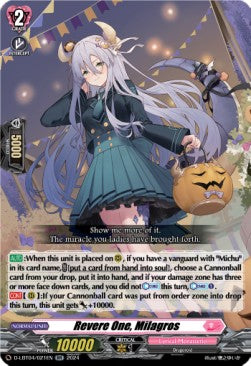 Revere One, Milagros  (V.1 - Double Rare) - Lyrical Monasterio: Trick or Trick! (Double Rare) [D-LBT04-021]