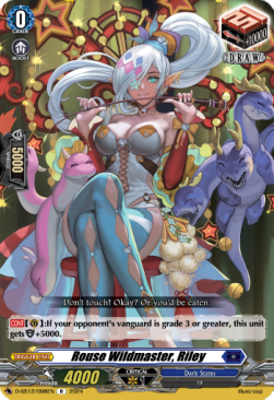 Rouse Wildmaster, Riley - Triple Drive Booster (Rare) [D-SS12-098]