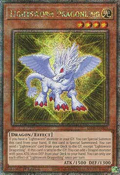 Lightsworn Dragonling (V.2 - Quarter Century Secret Rare) - Legacy of Destruction (Quarter Century Secret Rare) [LEDE-023]