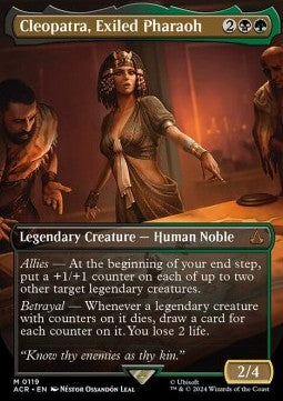 Cleopatra, Exiled Pharaoh (V.1) - Universes Beyond: Assassin's Creed: Extras (Mythic) [XACR-119]