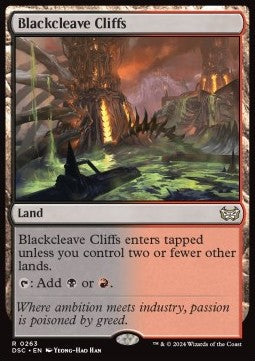 Blackcleave Cliffs - Commander: Duskmourn: House of Horror (Rare) [DSC-263]