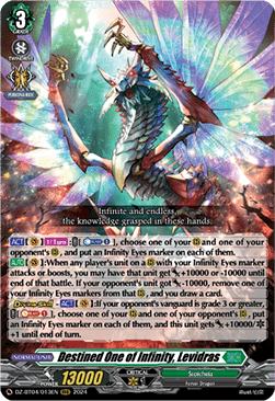 Destined One of Infinity, Levidras  (V.1 - Triple Rare) - Destined Showdown (Triple Rare) [DZ-BT04-013]