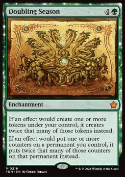 Doubling Season - Magic: The Gathering Foundations (Mythic) [FDN-216]