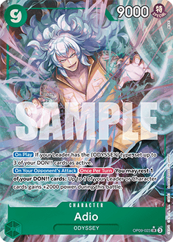 Adio (OP09-023) (V.2) - Emperors in the New World (Alternate Art) [OP09-023]
