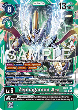 Zephagamon Ace (BT20-101) (V.1) - Special Booster Ver 2.5 (Secret Rare) [SB2.5-101]
