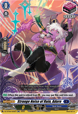 Strange Noise of Ruin, Aduro  (V.1 - Double Rare) - Generation Dragenesis (Double Rare) [DZ-BT06-028]