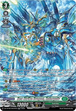Sea Strike Dragon, Enlargulv  (V.2 - Silver Rare) - Generation Dragenesis (Silver Rare) [DZ-BT06-SR34]