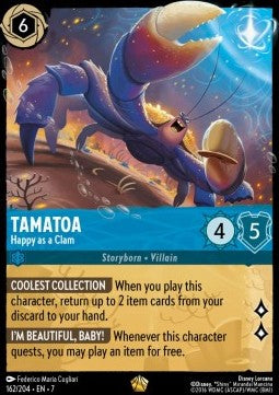 Tamatoa - Happy as a Clam (V.1) - Archazia's Island (Legendary) [7ARI-162]
