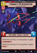 Vonreg's TIE Interceptor, Ace of the First Order (V.2) - Jump to Lightspeed: Extras (Uncommon) [XJTL-871]
