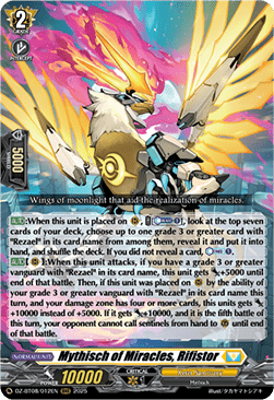 Mythisch of Miracles, Rifistor  (V.1 - Triple Rare) - Knights 0f Rebirth (Triple Rare) [DZ-BT08-012]