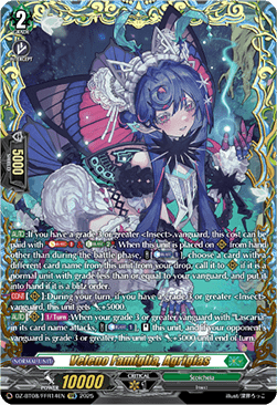 Veleno Famiglia, Agrigias  (V.2 - Double Frame Rare) - Knights 0f Rebirth (Double Frame Rare) [DZ-BT08-FFR14]