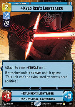 Kylo Ren's Lightsaber - Legends of the Force: Extras (Rare) [XLOF-304]