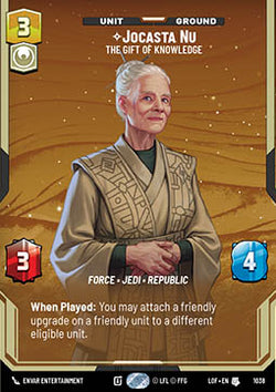 Jocasta Nu, The Gift of Knowledge (V.3) - Legends of the Force: Extras (Uncommon) [XLOF-1038]