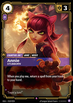 Annie, Stubborn - Proving Grounds (Rare) [OGS-010]