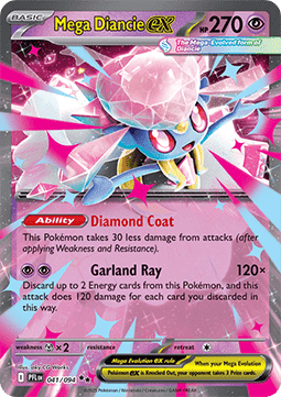 Mega Diancie ex - Phantasmal Flames (Double Rare) [PFL-041]