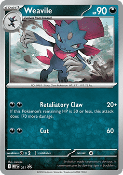 Weavile - MEP Black Star Promos (Promo) [MEP-021]