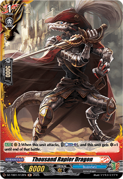 Thousand Rapier Dragon  (V.2 - Holo) - Future Card Buddyfight (Holo) [DZ-TB01-H12]