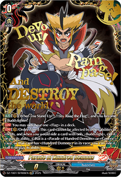 Parade of Hundred Demons  (V.3 - Secret Rare) - Future Card Buddyfight (Secret Rare) [DZ-TB01-SFR06]
