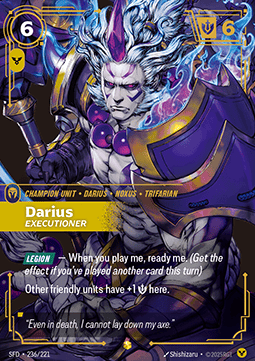 Darius, Executioner (V.1 - Showcase) - Spiritforged (Showcase) [SFD-236]