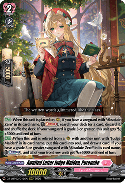 Awaited Letter Judge Maiden, Pureuche  (V.1 - Triple Rare) - Lyrical Monasterio: Season of Wonders (Triple Rare) [DZ-LBT02-012]