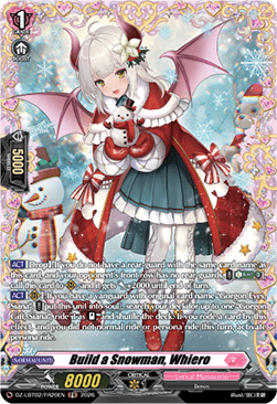 Build a Snowman, Whiero  (V.2 - Frame Rare) - Lyrical Monasterio: Season of Wonders (Frame Rare) [DZ-LBT02-FR20]