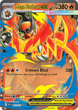 Mega Emboar ex - Ascended Heroes (Double Rare) [ASC-031]