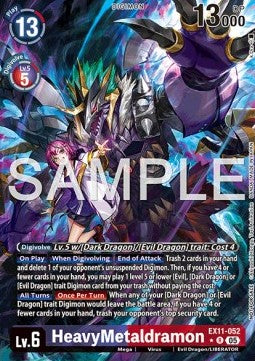 HeavyMetaldramon (EX11-052) (V.2) - Dawn of Liberator (Alternative Art) [EX-11-052]