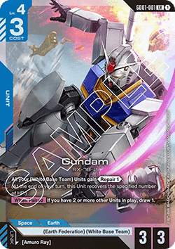 Gundam (GD01-001) (V.1 - Legendary Rare)