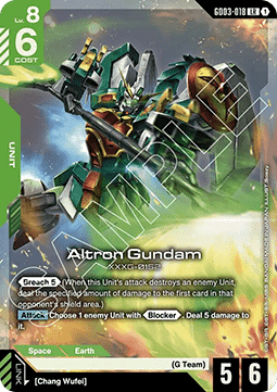 Altron Gundam (GD03-018) (V.1 - Legendary Rare)