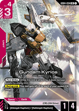 Gundam Kyrios (GD04-034) (V.1 - Legendary Rare)