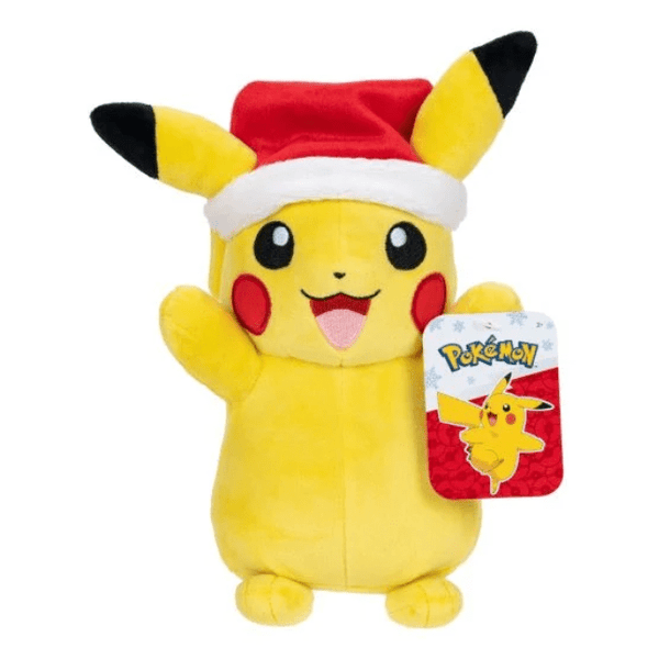 Pokemon - 8" Holiday Pikachu with Santa Hat W1 Plush