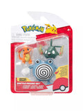 Pokemon - Battle Figure Set - Charmander, Poliwhirl & Trubbish