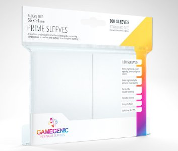 Gamegenic - Standard Size Prime Sleeves - White (100 ct.)