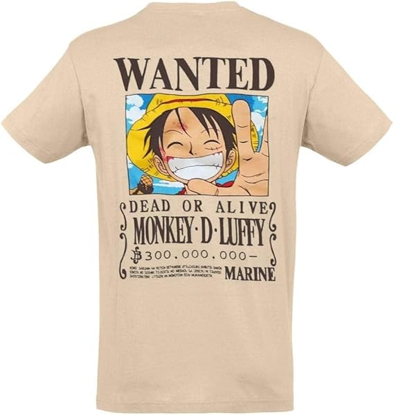 One Piece - Vintage Wanted Luffy - Tshirt