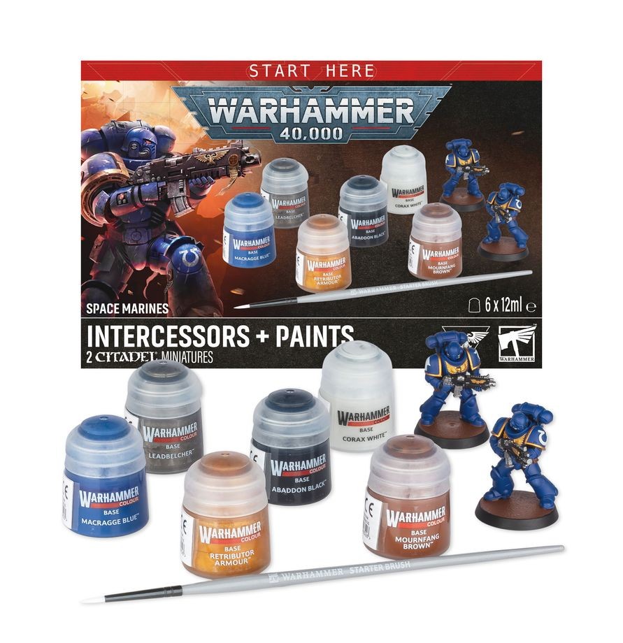 Space Marines: Assault Intercessors + Paint Set